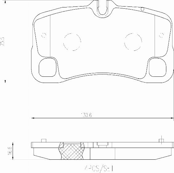 Brembo P65035N - Тормозные колодки, дисковые, комплект autospares.lv