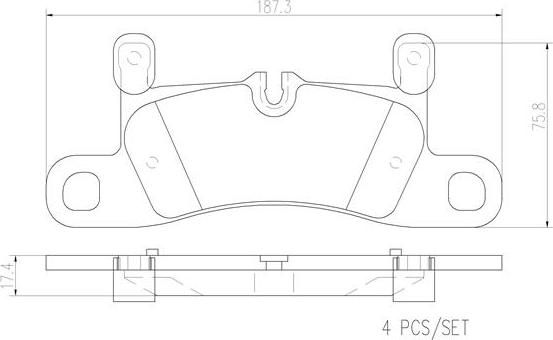 Brembo P65030N - Тормозные колодки, дисковые, комплект autospares.lv