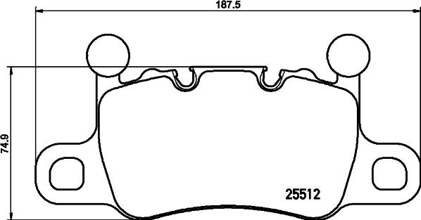 Roulunds Rubber 283381 - Тормозные колодки, дисковые, комплект autospares.lv