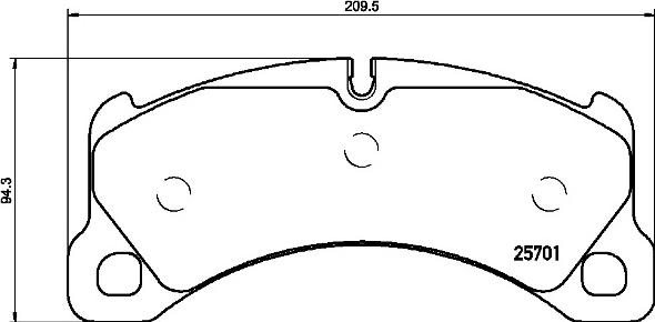 Brembo P 65 033 - Тормозные колодки, дисковые, комплект autospares.lv