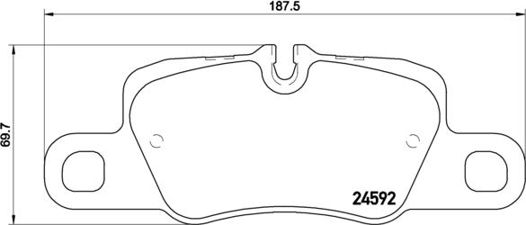 Brembo P 65 024 - Тормозные колодки, дисковые, комплект autospares.lv