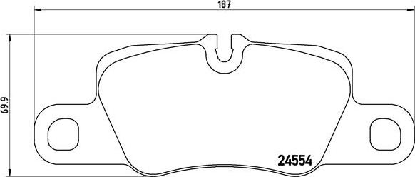 Brembo P 65 020 - Тормозные колодки, дисковые, комплект autospares.lv