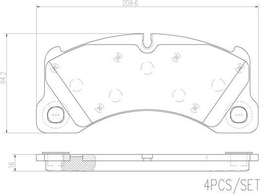 Brembo P65021N - Тормозные колодки, дисковые, комплект autospares.lv