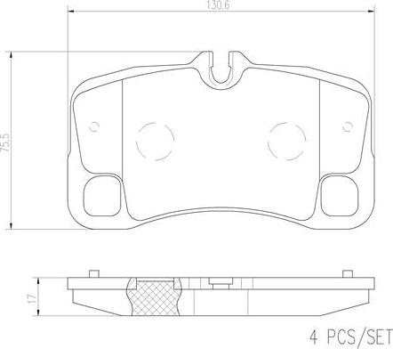 Brembo P65022N - Тормозные колодки, дисковые, комплект autospares.lv