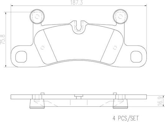 Brembo P65027N - Тормозные колодки, дисковые, комплект autospares.lv