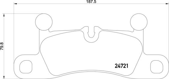 Brembo P 65 027 - Тормозные колодки, дисковые, комплект autospares.lv