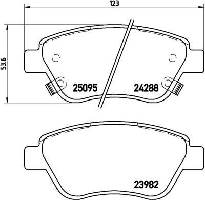 Brembo P 66 001 - Тормозные колодки, дисковые, комплект autospares.lv