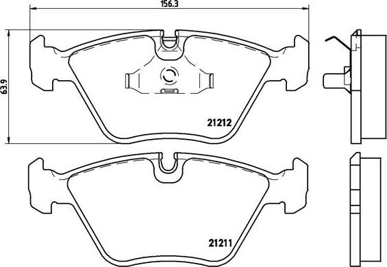 Brembo P 61 049 - Тормозные колодки, дисковые, комплект autospares.lv