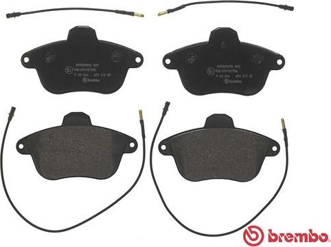 Brembo P 61 046 - Тормозные колодки, дисковые, комплект autospares.lv