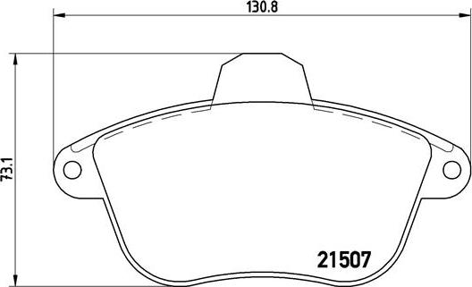 Brembo P 61 048 - Тормозные колодки, дисковые, комплект autospares.lv