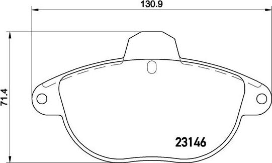 Brembo P 61 055 - Тормозные колодки, дисковые, комплект autospares.lv