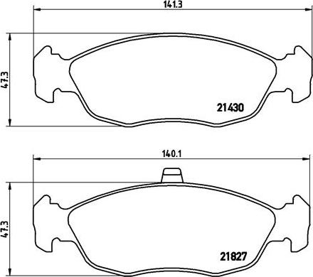 Brembo P61051N - Тормозные колодки, дисковые, комплект autospares.lv