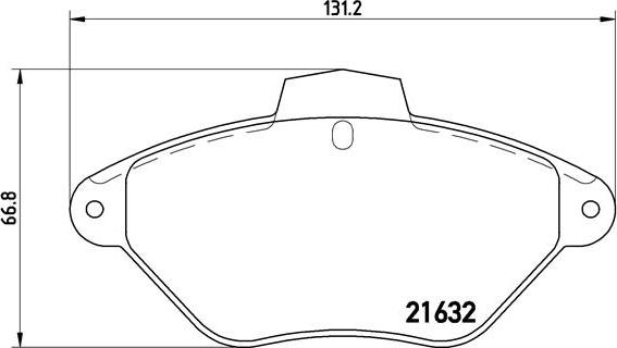 Brembo P 61 053 - Тормозные колодки, дисковые, комплект autospares.lv