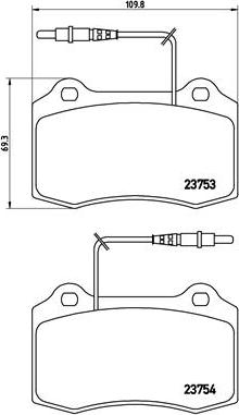 Brembo P 61 064 - Тормозные колодки, дисковые, комплект autospares.lv