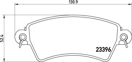 Brembo P 61 065 - Тормозные колодки, дисковые, комплект autospares.lv