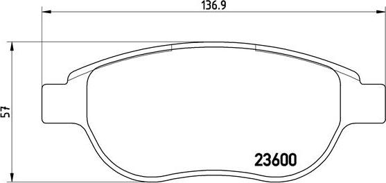 Brembo P 61 068X - Тормозные колодки, дисковые, комплект autospares.lv