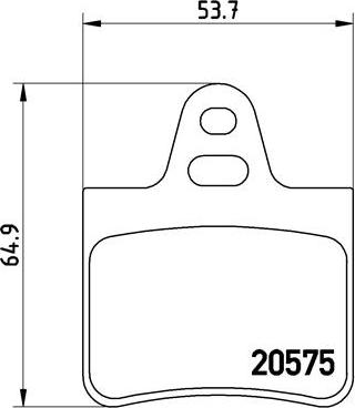 Brembo P 61 062 - Тормозные колодки, дисковые, комплект autospares.lv