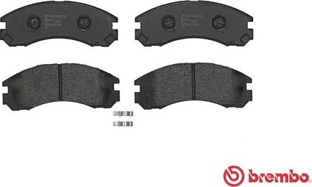 Brembo P 61 089 - Тормозные колодки, дисковые, комплект autospares.lv