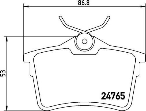 Brembo P 61 084 - Тормозные колодки, дисковые, комплект autospares.lv