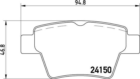 Brembo P 61 080 - Тормозные колодки, дисковые, комплект autospares.lv