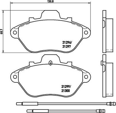 Lemförder 26174 - Тормозные колодки, дисковые, комплект autospares.lv