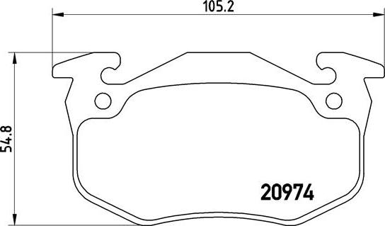 Brembo P 61 032 - Тормозные колодки, дисковые, комплект autospares.lv