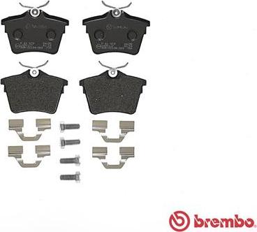 Brembo P 61 079 - Тормозные колодки, дисковые, комплект autospares.lv