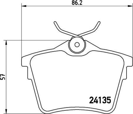 Brembo P 61 079 - Тормозные колодки, дисковые, комплект autospares.lv