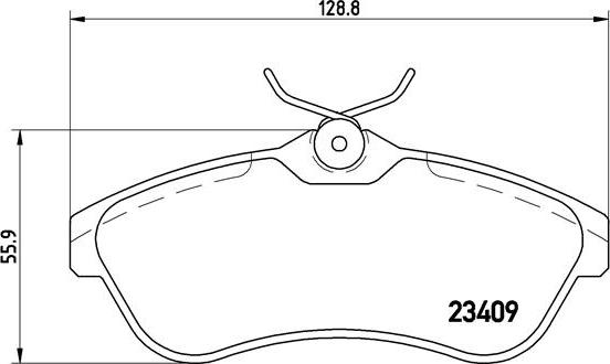 Brembo P 61 075X - Тормозные колодки, дисковые, комплект autospares.lv