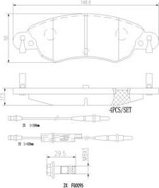 Brembo P61070N - Тормозные колодки, дисковые, комплект autospares.lv