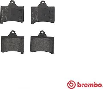 Brembo P 61 073 - Тормозные колодки, дисковые, комплект autospares.lv