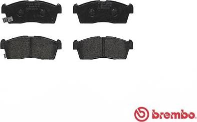 Brembo P 61 108 - Тормозные колодки, дисковые, комплект autospares.lv