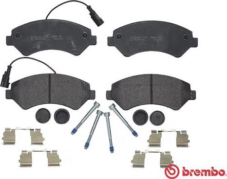 Brembo P 61 118 - Тормозные колодки, дисковые, комплект autospares.lv