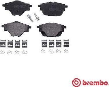 Brembo P 61 124 - Тормозные колодки, дисковые, комплект autospares.lv