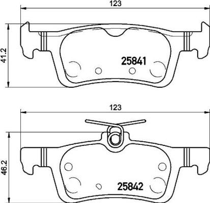 Brembo P 61 121 - Тормозные колодки, дисковые, комплект autospares.lv