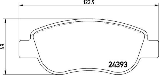 Magneti Marelli T1625MM - Тормозные колодки, дисковые, комплект autospares.lv