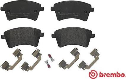 Brembo P 68 044 - Тормозные колодки, дисковые, комплект autospares.lv