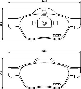 Brembo P 68 048X - Тормозные колодки, дисковые, комплект autospares.lv