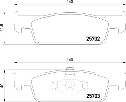 Brembo P 68 059X - Тормозные колодки, дисковые, комплект autospares.lv