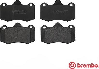 Brembo P 68 051 - Тормозные колодки, дисковые, комплект autospares.lv