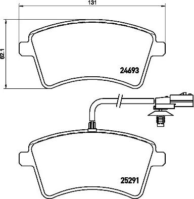 Brembo P 68 058 - Тормозные колодки, дисковые, комплект autospares.lv