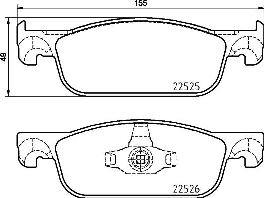 Brembo P 68 065X - Тормозные колодки, дисковые, комплект autospares.lv