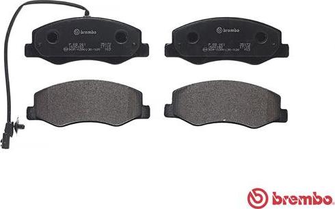 Brembo P 68 061 - Тормозные колодки, дисковые, комплект autospares.lv