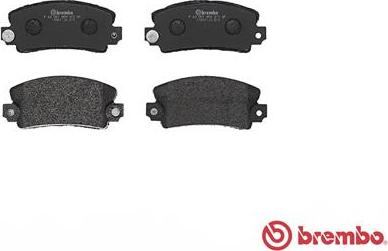 Brembo P 68 001 - Тормозные колодки, дисковые, комплект autospares.lv