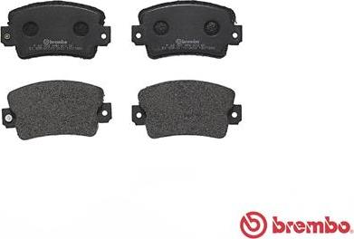 Brembo P 68 007 - Тормозные колодки, дисковые, комплект autospares.lv