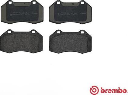 Brembo P 68 036 - Тормозные колодки, дисковые, комплект autospares.lv