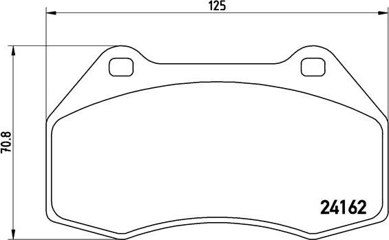 Brembo P 68 036 - Тормозные колодки, дисковые, комплект autospares.lv