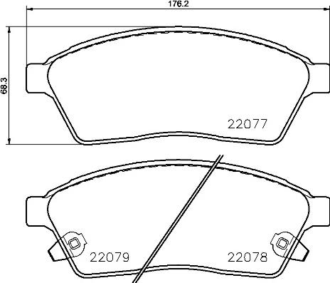 Brembo P 09 009 - Тормозные колодки, дисковые, комплект autospares.lv