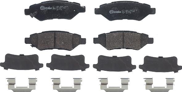 Brembo P 09 014 - Тормозные колодки, дисковые, комплект autospares.lv