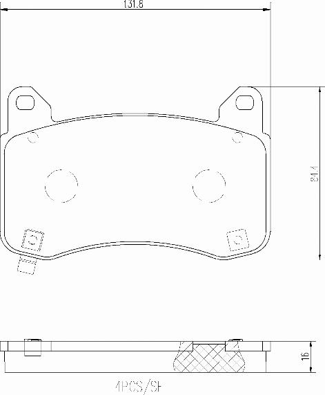 Brembo P09029N - Тормозные колодки, дисковые, комплект autospares.lv